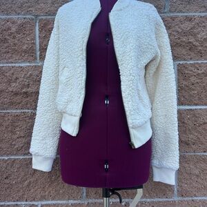 Aeropostale Off-White Teddy Jacket